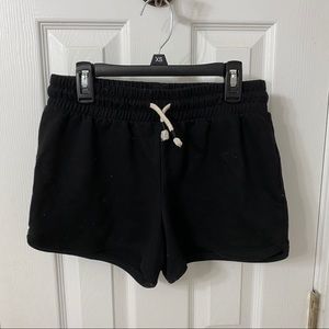 black lounge shorts